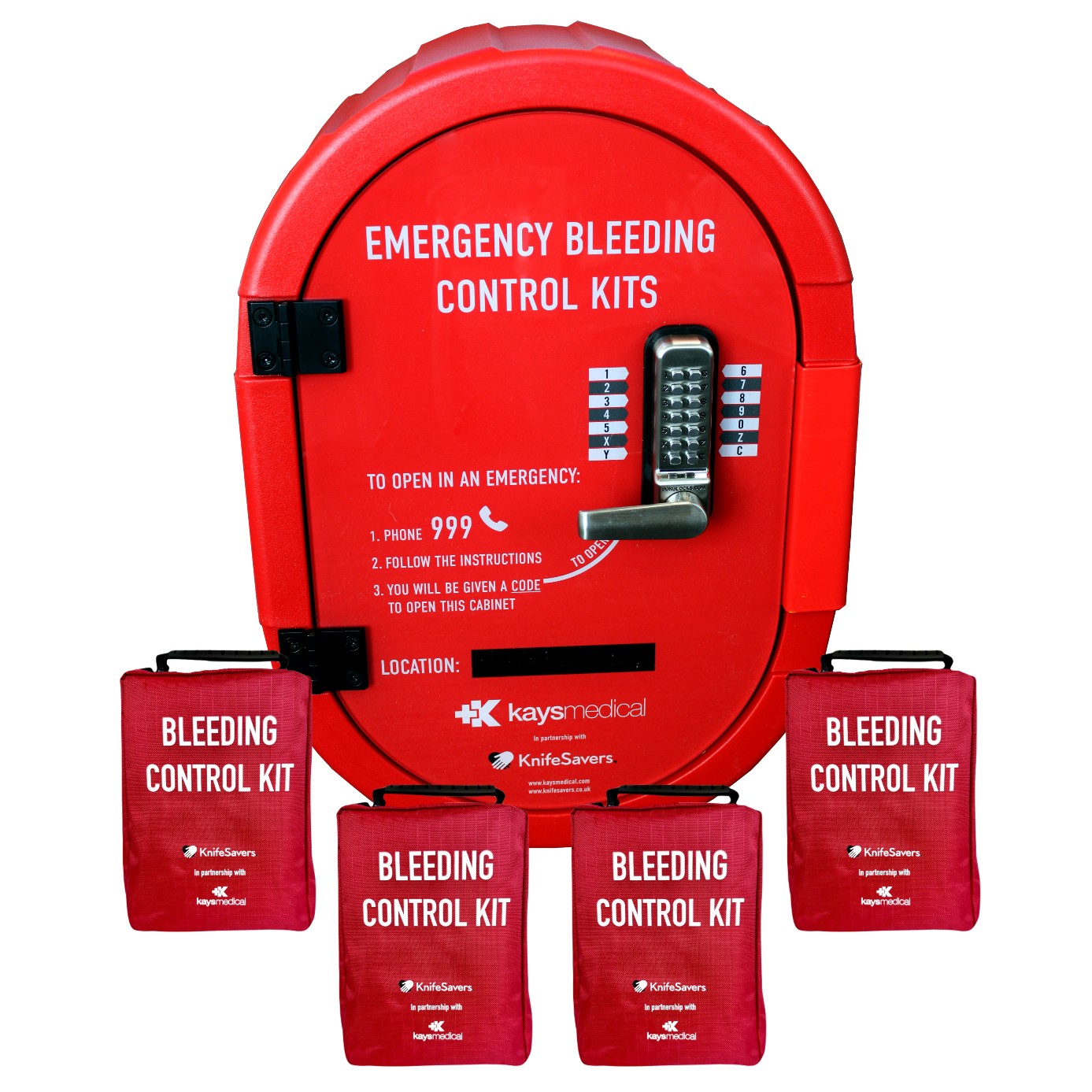 Bleed Control Cabinet & 4 Kit Bundle | Kays Medical